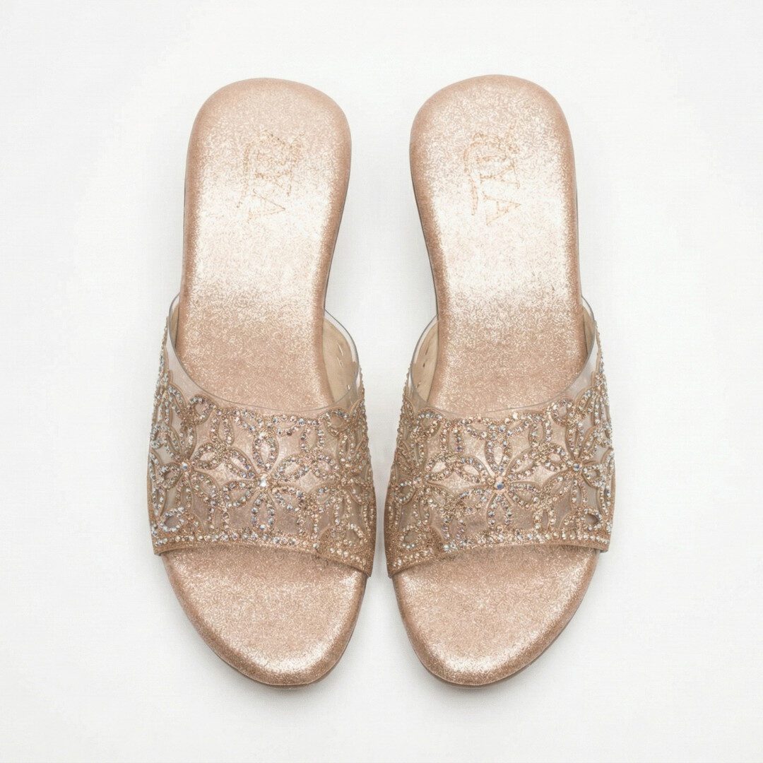 ZIYA Rose Crystal Clear Heel Slides - Image 4