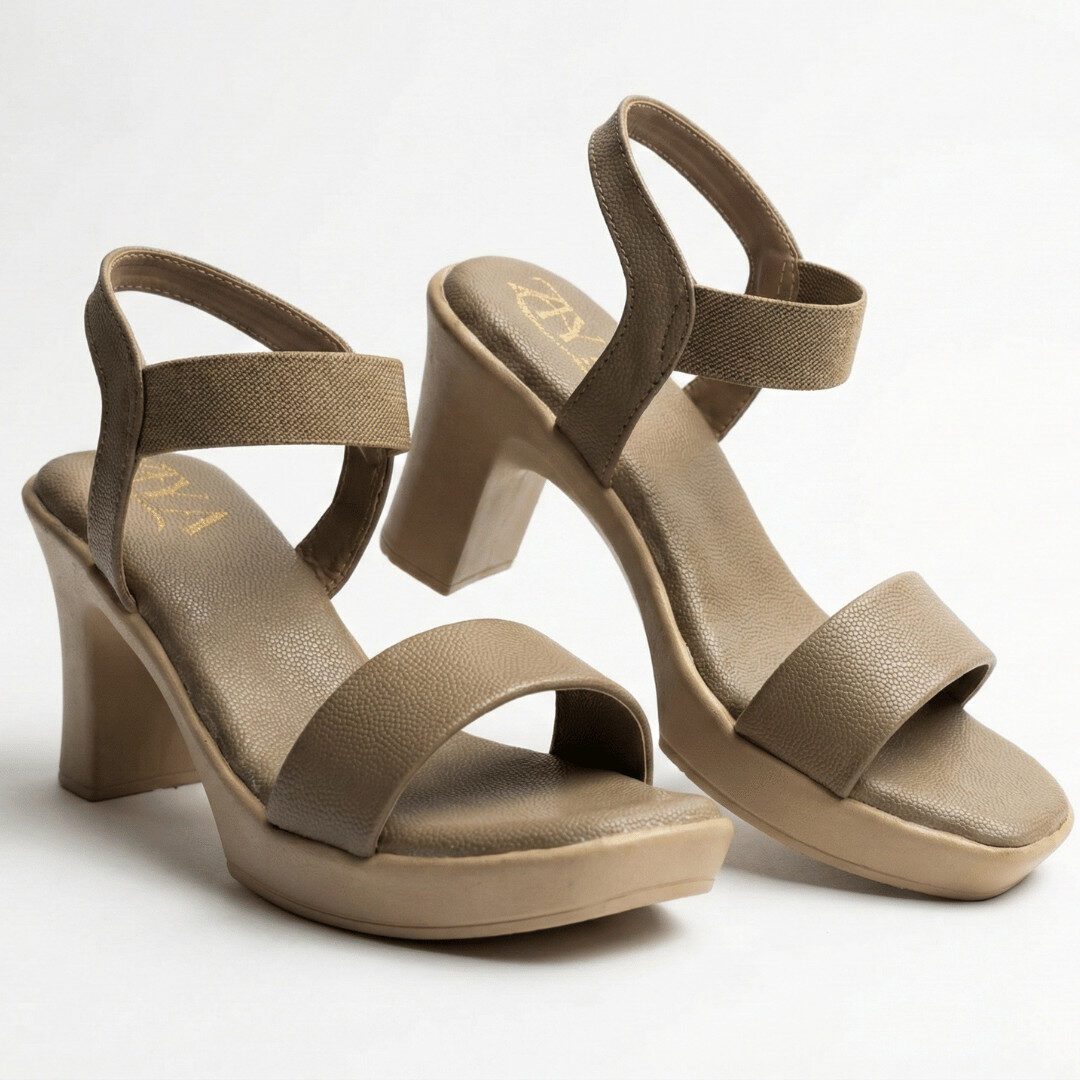 ZIYA Nude Everyday Heel Sandals - Image 2