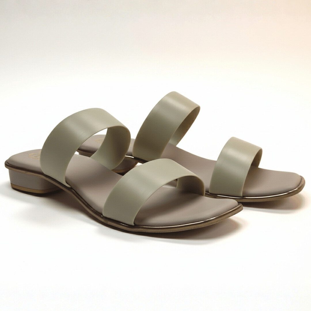 ZIYA Olive Minimal Comfort Slides - Image 3