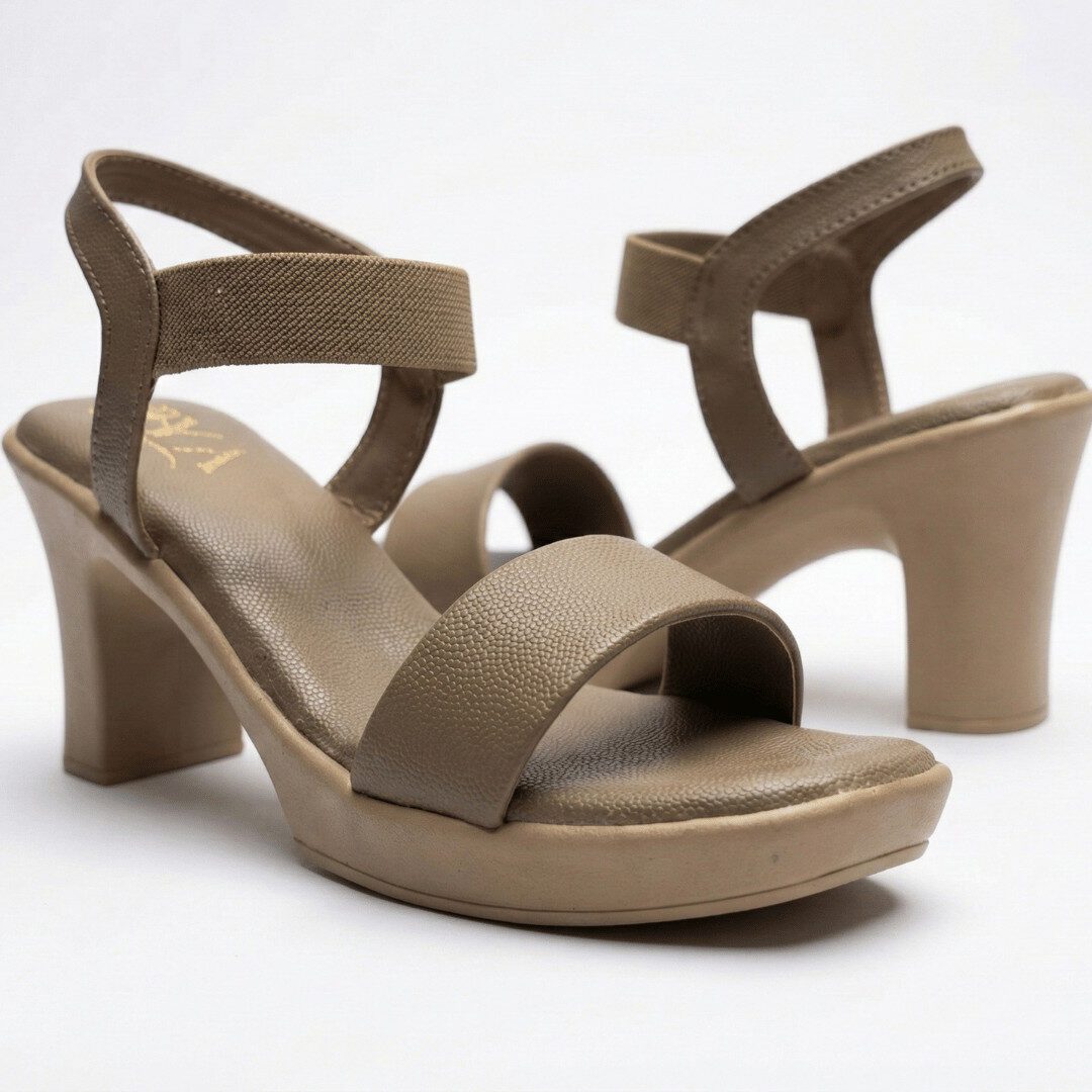 ZIYA Nude Everyday Heel Sandals - Image 4