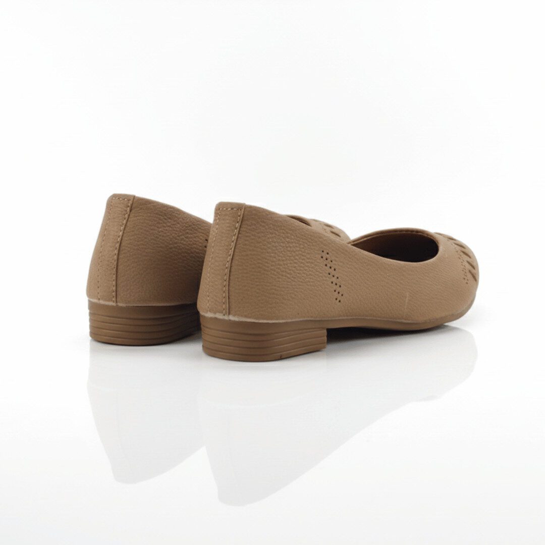 ZIYA Taupe Everyday Ballerina Flats - Image 2