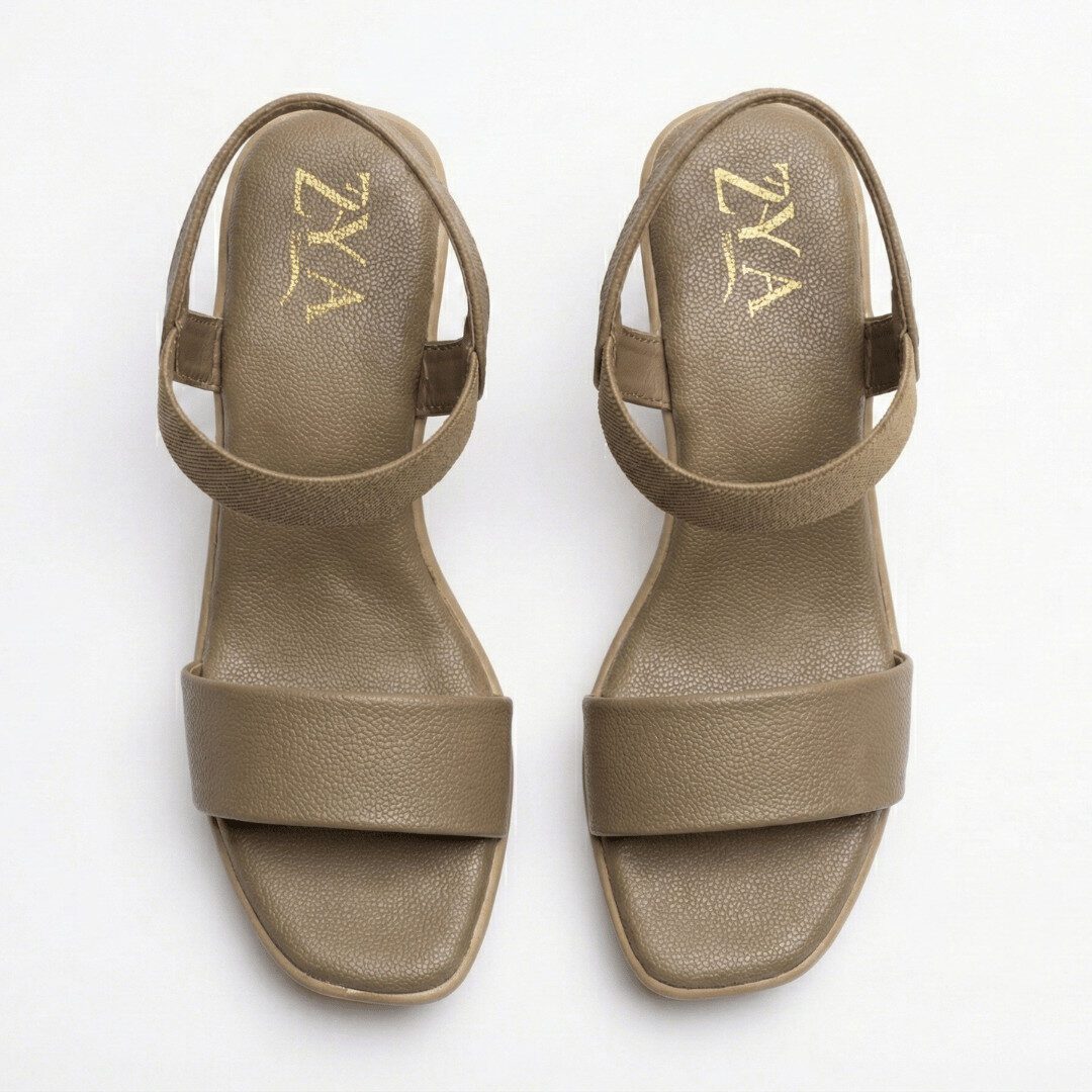 ZIYA Nude Everyday Heel Sandals - Image 3