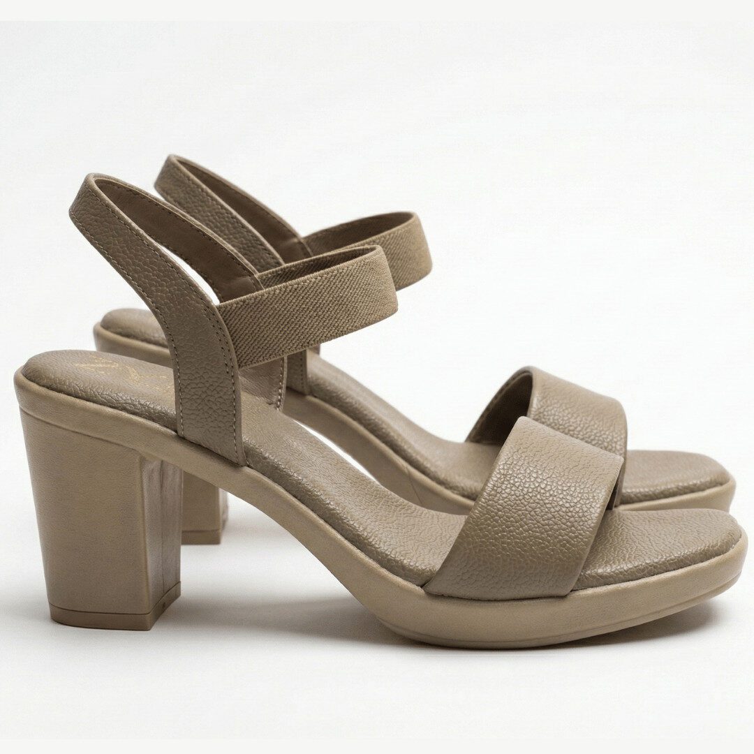 ZIYA Nude Everyday Heel Sandals - Image 6