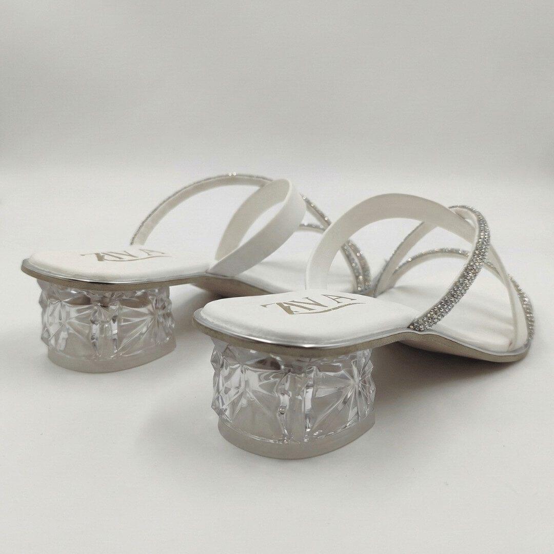 ZIYA Crystal-Strap Clear Heel Sandals - Image 5